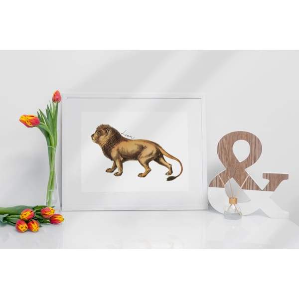 Togo national animal | Lion | wanderlust gifts and home decor