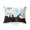 Tucker Georgia geometric skyline - Pillow | Lumbar / LightSkyBlue - Geometric Skyline