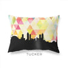 Tucker Georgia geometric skyline - Pillow | Lumbar / Yellow - Geometric Skyline