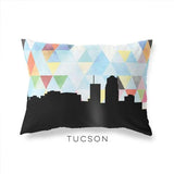 Tucson Arizona geometric skyline - Pillow | Lumbar / LightSkyBlue - Geometric Skyline