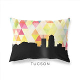 Tucson Arizona geometric skyline - Pillow | Lumbar / Yellow - Geometric Skyline