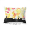 Tuscaloosa Alabama geometric skyline - Pillow | Lumbar / Yellow - Geometric Skyline