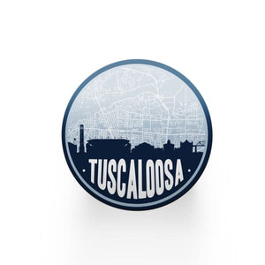 Tuscaloosa Alabama map coaster set | sandstone coaster set in 5 colors - City Road Maps