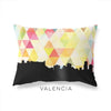 Valencia Venezuela geometric skyline - Pillow | Lumbar / Yellow - Geometric Skyline