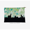 Vancouver British Columbia geometric skyline - 5x7 Unframed Print / Green - Geometric Skyline