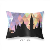 Venice Italy geometric skyline - Pillow | Lumbar / RebeccaPurple - Geometric Skyline