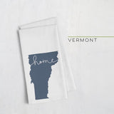 Vermont ’home’ state silhouette - Tea Towel / Navy - Home Silhouette