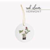 Vermont Red Clover | State Flower Series - Ornament - State Flower