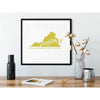 Virginia State Song | Is It Any Wonder That I Love Her - 5x7 Unframed Print / Khaki - State Song