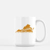 Virginia State Song | Is It Any Wonder That I Love Her - Mug | 15 oz / Gold - State Song