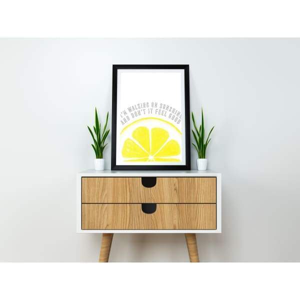 Walking on Sunshine | Miami Vibes Collection - 5x7 Unframed Print - 80s Miami Vibes