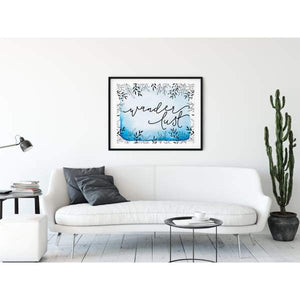 Wanderlust Foliage | modern design in multiple colors - 5x7 Unframed Print / SkyBlue - Quotes