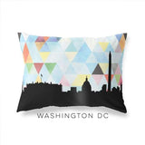 Washington DC geometric skyline - Pillow | Lumbar / LightSkyBlue - Geometric Skyline