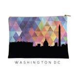 Washington DC geometric skyline - Pouch | Small / RebeccaPurple - Geometric Skyline