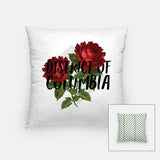 Washington DC official flower | Rose - Pillow | Square - State Flower