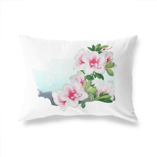 Washington Pacific Rhododendron | State Flower Series - Pillow | Lumbar - State Flower