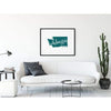 Washington State Song | My Home - 5x7 Unframed Print / Teal - State Song