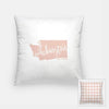 Washington State Song | My Home - Pillow | Square / MistyRose - State Song