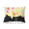 Waterville Valley New Hampshire geometric skyline - Pillow | Lumbar / Yellow - Geometric Skyline