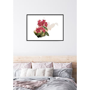 West Virginia Rhododendron | State Flower Series - 5x7 Unframed Print - State Flower