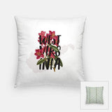 West Virginia state flower | Rhododendron - Pillow | Square - State Flower