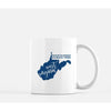 West Virginia State Song | Mountaineers Always Free - Mug | 11 oz / Navy - State Song
