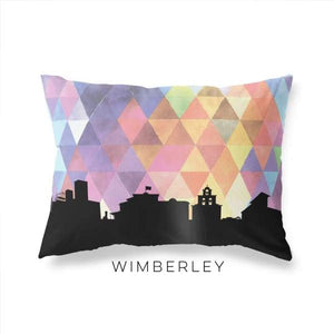 Wimberley Texas geometric skyline - Pillow | Lumbar / RebeccaPurple - Geometric Skyline