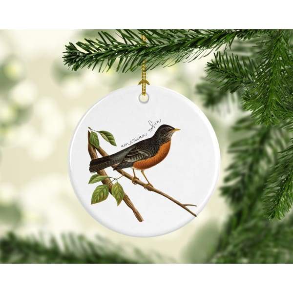 Wisconsin state bird | American Robin - Ornament - State Bird