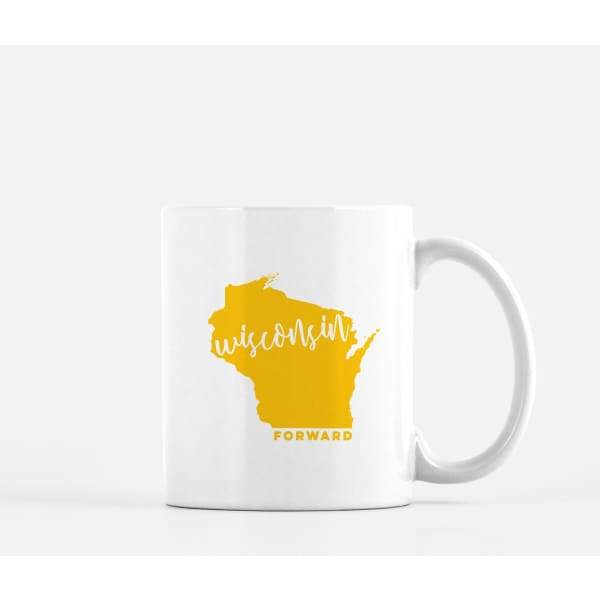 Wisconsin State Song | Forward - Mug | 11 oz / Gold - State Song