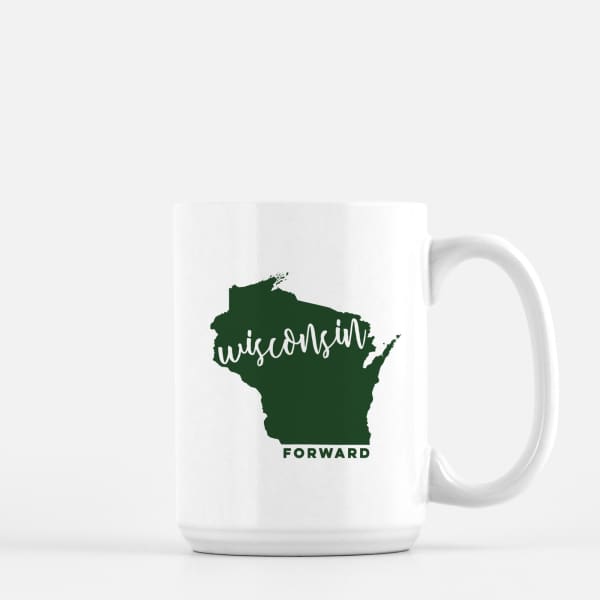 Wisconsin State Song | Forward - Mug | 15 oz / DarkGreen - State Song