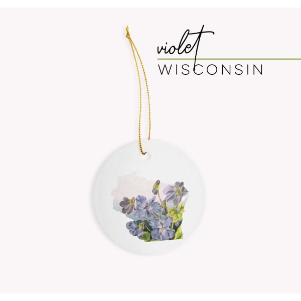 Wisconsin Violet | State Flower Series - Ornament - State Flower