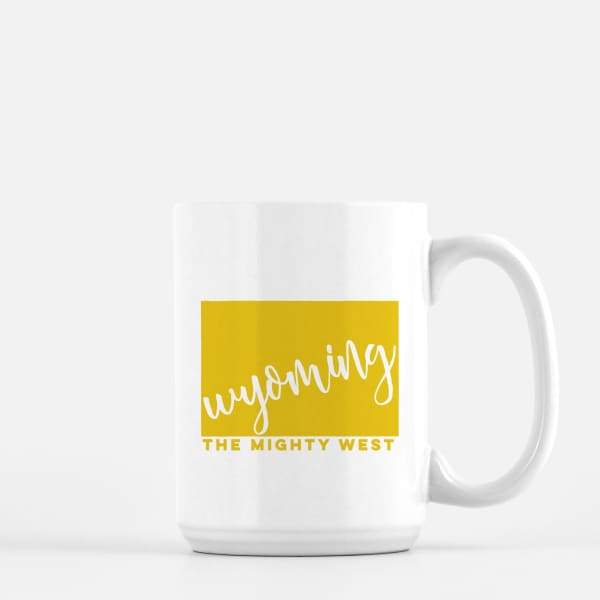 Wyoming State Song | The Mighty West - Mug | 15 oz / Gold - State Song