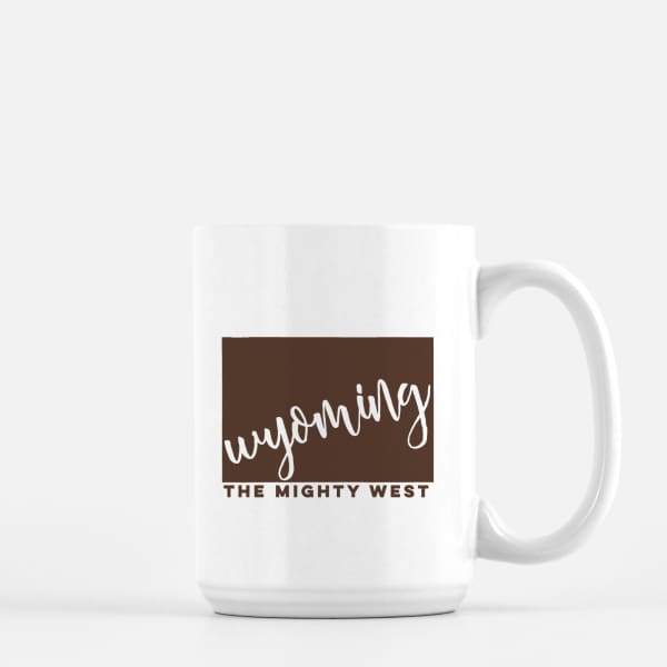 Wyoming State Song | The Mighty West - Mug | 15 oz / SaddleBrown - State Song