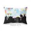 Yazoo City Mississippi geometric skyline - Pillow | Lumbar / LightSkyBlue - Geometric Skyline