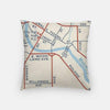 Youngstown Ohio city skyline with vintage Youngstown map - City Map Skyline